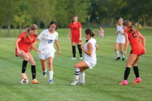 Lady Cats on the Pitch