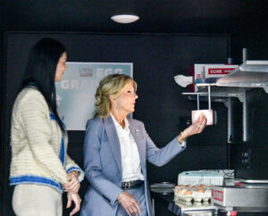First Lady tours Raymond egg operation