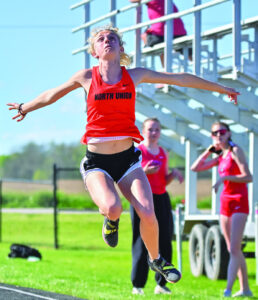 North Union girls track team edges WLS to claim team title