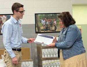 Board member honored