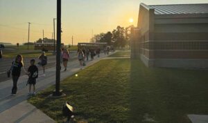 Back to school sunrise
