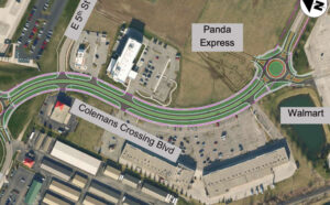 Roundabout nears completion