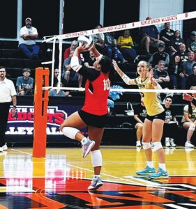 NU’s Kennedy Harrah claims all-time assist record in home volleyball match against Reynoldsburg