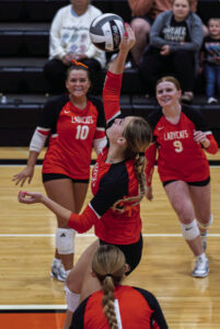 Lady Cats defeat Columbus Academy in four set match