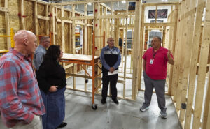 NU board tour new Tri-Rivers facilities