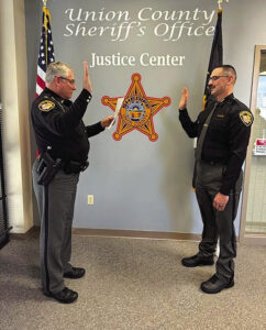 Both sides of the badge