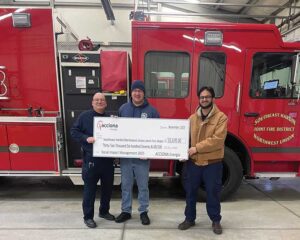 Acciona makes donation to fire district