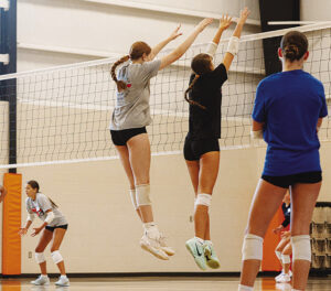Bowling Green coaches give annual coaching during NU volleyball workouts