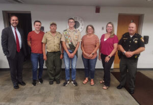 Officials award local with rank of Eagle Scou...