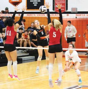 NU Lady Cat spikers capture grueling, five-set victory over Bellefontaine